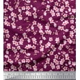 thumbnail image 1 of Soimoi Georgette Viscose Fabric Blossom Floral Printed Craft Fabric by The Yard 42 Inch Wide, 1 of 3