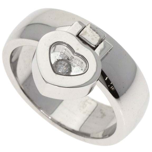 Pre-Owned Chopard Happy Diamonds Ring in 18K White Gold for Women