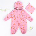 thumbnail image 2 of LIZENG Extended Toddler Hooded Raincoat for Boys and Girls In Spring Summer and Autumn Bunny Rain Coat, 2 of 6