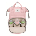 thumbnail image 2 of Mochila Bolsa Pañalera Impermeable Multiusos Rosa osos, 2 of 5