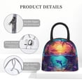 thumbnail image 4 of Pofeuu Hawaiian Island Dolphin Print Lunch Bag for Adult Insulated Lunch Box,Leakproof Cooler Food Lunch Containers Reusable High Capacity Lunch Tote Bags-One Size, 4 of 6