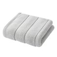thumbnail image 2 of Paquete de 3 toallas de algodón, Toallitas absorbentes para adultos, Toallas faciales gruesas y suaves, gris, 75x34cm, Tejido ecológico natural, Multiusos para el hogar, Viajes, Uso al aire libre, 2 of 6