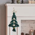 thumbnail image 5 of Puntoco Colgante de árbol de Navidad tejido a mano, decoración navideña, colgante para colgar en la pared, colgante para el hogar, 5 of 5