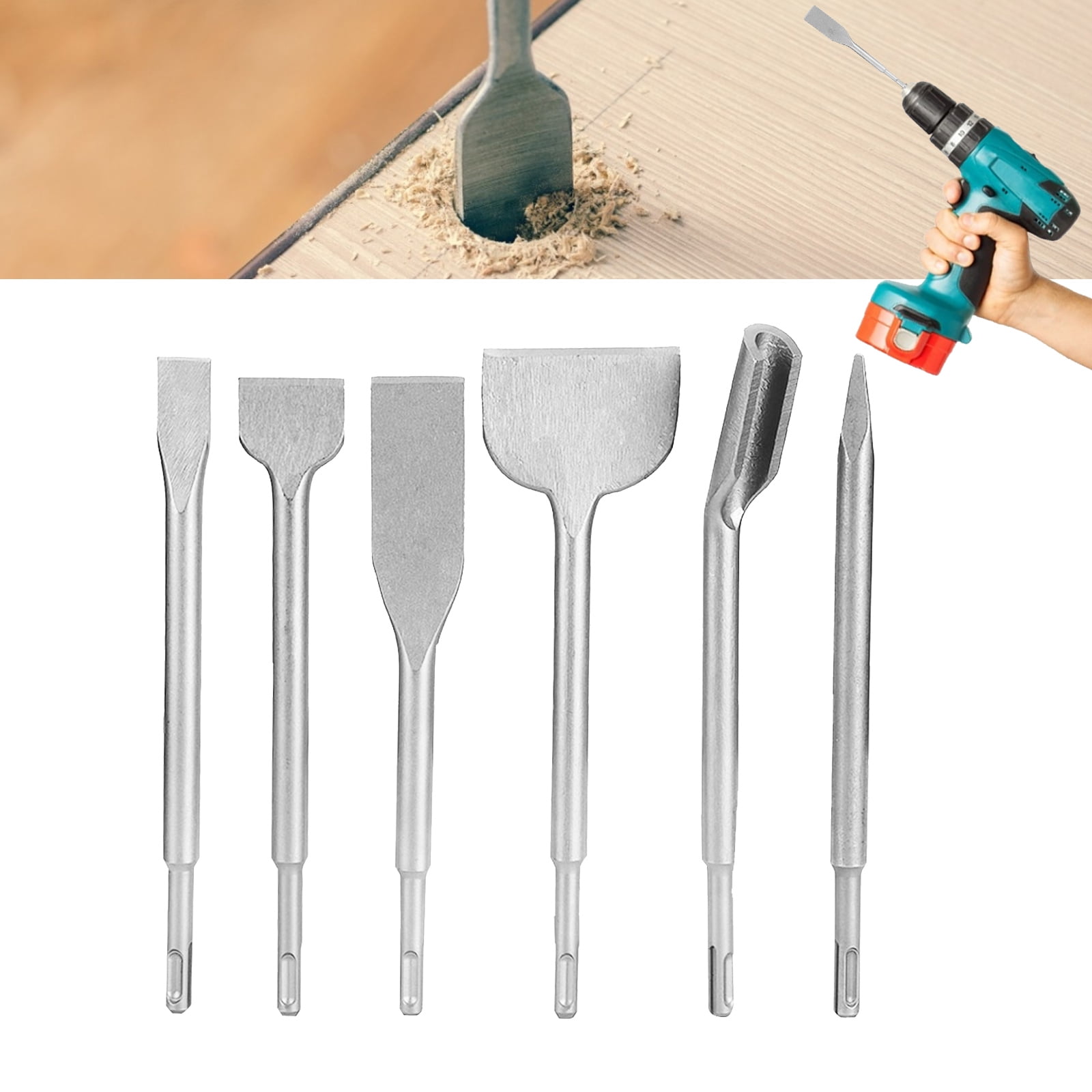LAFGUR 6Pcs SDS Plus Hammer Drill 