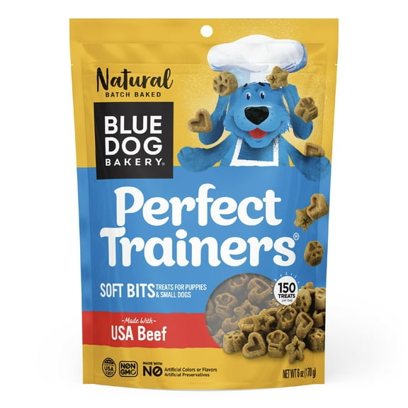 Blue Dog Bakery Perfect Trainers Beef Soft Training Biscuit Treats for Dogs, 6 oz. Bag