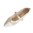 thumbnail image 2 of Miluxas Women's Mary Jane Flats Pointed Toe Ballet Flat with Buckle Dressy Comfortable Flats Adjustable Strap office Beige 8.5(41), 2 of 9