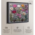 thumbnail image 3 of Fabric Flora Canvas Floral Prints by Art Remedy, Black Frame, 12 x 12, 3 of 7