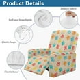 thumbnail image 5 of FOR U DESIGNS Dog Paw Print Recliner Chair Covers Anti-Dust Reclining Slipcovers 4-Pieces Stretch Lazy Boy Recliner Soft Covers, Prevent Wear and Pet Hair, 5 of 8