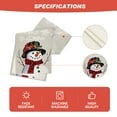 thumbnail image 3 of Smile Grey Snowman Let It Snow Winter Table Runner, Seasonal Christmas Kitchen Dining Table Decoration for Home Party Indoor 13x72 Inch, 3 of 6