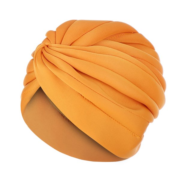 GreatBaby Ladies' Fashion Solid Color Hat Muslim Headband Hat Spring Summer For Daily Wear Knit Functional and Stylish Choice(Yellow,Free Size)