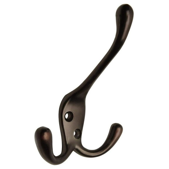 10 Pack 58024 Oil Rubbed Bronze Heavy Duty Coat & Hat Hook