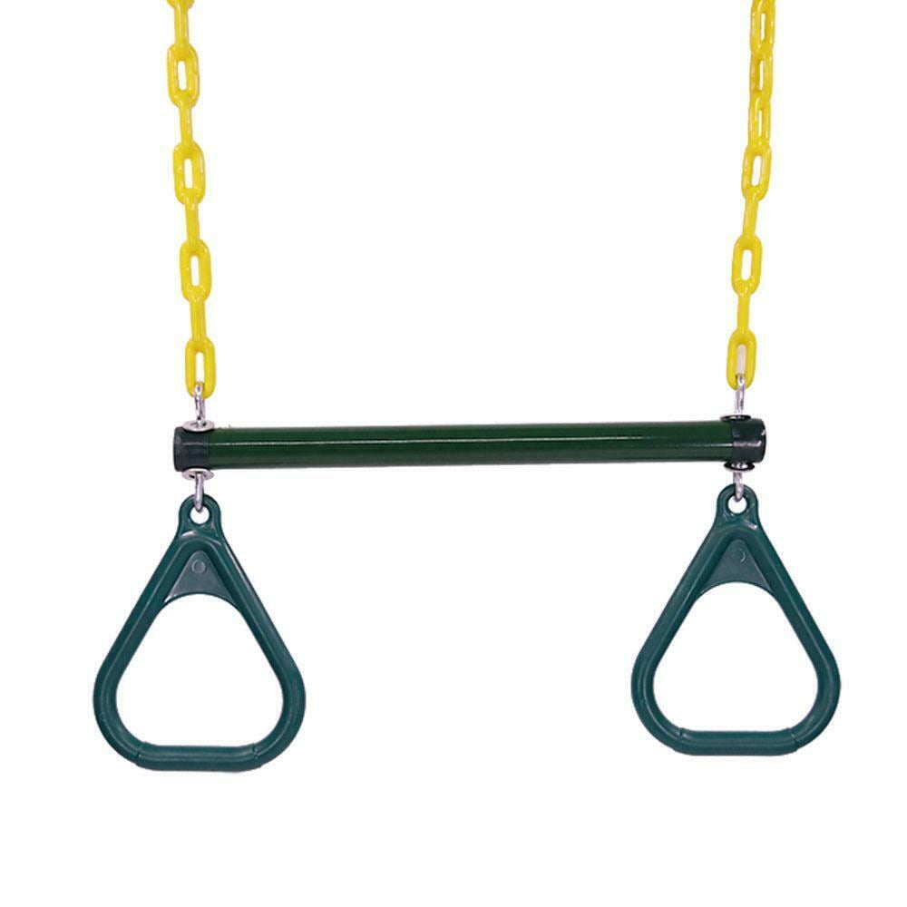 Triangle Rings Trapeze Bar Swing Set Backyard Playset Accessories Attachment