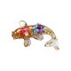 thumbnail image 1 of Adornos pequeños de grava de cristal natural con forma de pez, adornos decorativos de superficie, regalos, adornos para el coche, 1 of 3