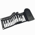 thumbnail image 1 of Electric piano digital piano 49-key portable soft silicone rolled electronic keyboard piano for beginners, 1 of 4