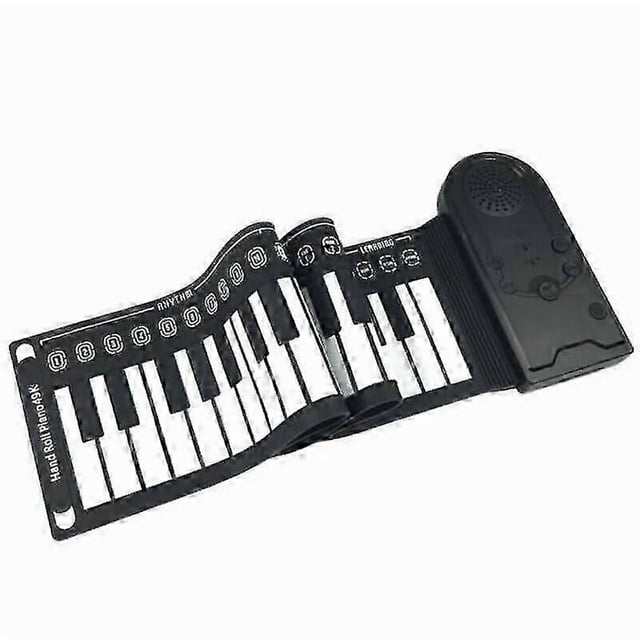 Electric piano digital piano 49-key portable soft silicone rolled electronic keyboard piano for beginners