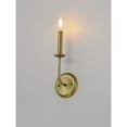 thumbnail image 3 of Maxim Wesley 1-Light Wall Sconce - Satin Brass - 10321SBR, 3 of 5
