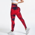 thumbnail image 2 of TTUHYWXI Yoga Pants Women Seamless Butt Lifting Train Control Celsior Compression Leggings Anti Cellulite (Red,S), 2 of 7