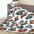 thumbnail image 6 of Honeii Pirate Hats Print Fleece Blanket - Throw Blanket for Bed, Sofa, Couch, Camping, and Travel , Microplush Ultra Soft Warm Blanket-40"x30", 6 of 7