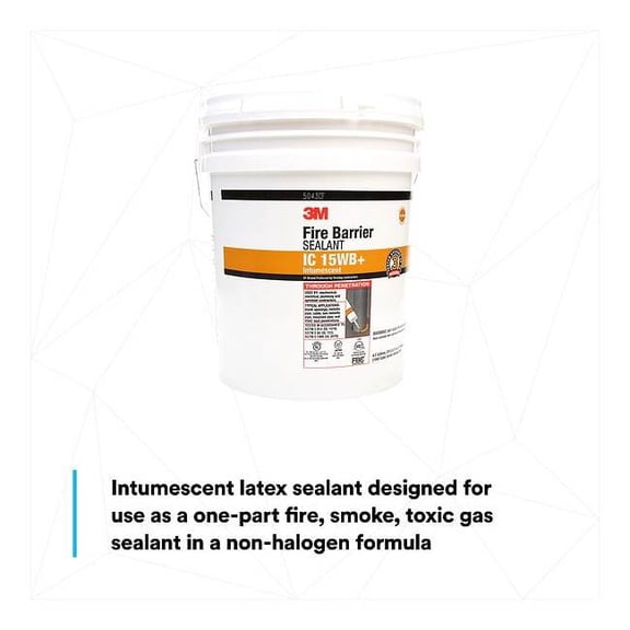 3m Fire Barrier Sealant,Yellow,4.5 gal IC-15WB -4.5GAL