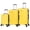 Yellow, variant on TUCCI ITALY Marvello 3-Piece Unisex Adult Hardside Spinner Luggage Set 20/24/28" - Black