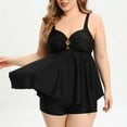 thumbnail image 6 of Danhjin Womens Tankinis Bathing Suits Plus Size Two Piece Tankinis Swimsuits for Women Bathing Suits Loose Swimwear, 6 of 8
