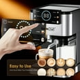 thumbnail image 3 of Espresso Machine for Home Barista - 20 Bar Coffee Maker with Automatic Milk Frother, TouchScreen, ESE POD & Instant Heating, Brews Cappuccino/Latte/Iced Coffee, 3 of 16