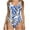 Blue#07, variant on AHTJRT Slimming One Piece Swimsuit for Women Tummy Control Fashion Hawaiian Tropical Floral Printed Swimwear Jumpsuits with Chest Pad Black#01 XXL