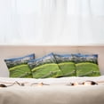 thumbnail image 4 of Ambesonne Nature Throw Pillow Cover 4 Pack, Yosemite Falls Country, 20", Green Blue, 4 of 5