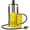 Yellow, variant on Rugerasy 20 Ton All Welded Bottle Jack,Air Hydraulic Bottle Jack,Pneumatic Hydraulic Bottle Jack with Manual Handle and Air Pump,Lift Range 10.2-19.7 Inch,Yellow