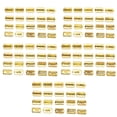 thumbnail image 1 of Jumpingount Dijes de llavero exquisitos creativos DIY encanto decoración letras accesorio de joyería colgante de aleación para artesanías dorado 100 Type2 NO2 Jumpingount AP009434-11, 1 of 4