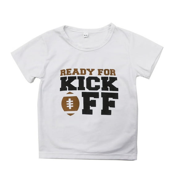 Boys T Shirts Kids Short Sleeve Rugby Football Letter Prints Girls Fans Gift Graphic Tees