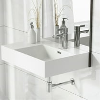 St. Tropez 24" Rectangle Wall-Mounted Sink with Right Side Faucet Mount