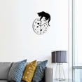 thumbnail image 1 of Gran Moderno DIY 3D Pegtina de Acrílico de Silencioso Reloj de Pared Gato y Peces Decoración de Habitación Macarena Etiqueta engomada del reloj de pared 3D, 1 of 8