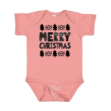 

Inktastic Scandinavian Merry Christmas Gift Baby Boy or Baby Girl Bodysuit