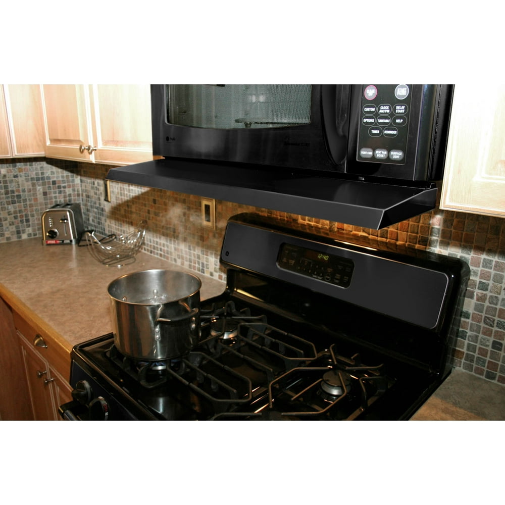 MICROVISOR Removable Mini Hood Extension for Microwave Over The Range
