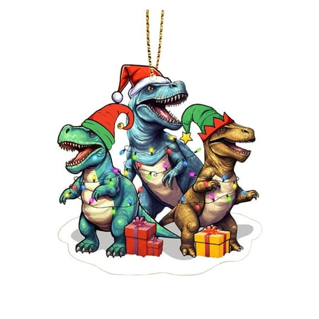 

2D Acrylic Christmas Animal Ornaments Cute Cartoon Designs For Holiday Christmas Door Garland for Front Door Icicles Decorations Large Cute Swing Car Pendant Hats And Beards Hanging Valentine