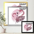 thumbnail image 4 of Designart 'Pink Flamingo In Tropical Summer II' Tropical Framed Art Print, 4 of 4