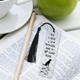 thumbnail image 6 of Pet Dog Book Markers Paw Rectangle Bookmarks Acrylic Tassels Inspirational for Teachers Students Book Lovers Dog Lovers Adults Female Son School 1.3x4.6Inch, 6 of 7