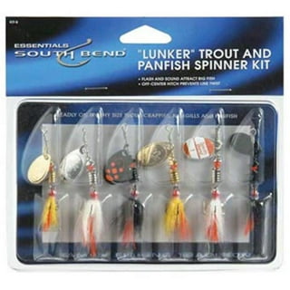 South Bend Dressed Spinnerbaits Freshwater Trout Fishing Lures, Assorted,  1/8 oz., 3-pack 