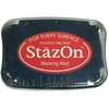 StazOn Solvent Ink Pad Large Blazing Red