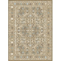 Radici Usa Colosseo Area Rug 3564 Traditional Beige Circles Branches 3' 3" x 4' 11" Rectangle