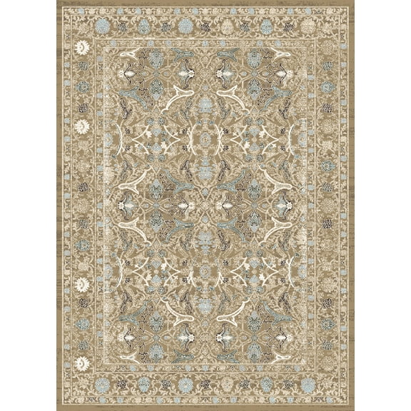 Radici Usa Colosseo Area Rug 3564 Traditional Beige Circles Branches 3' 3" x 4' 11" Rectangle