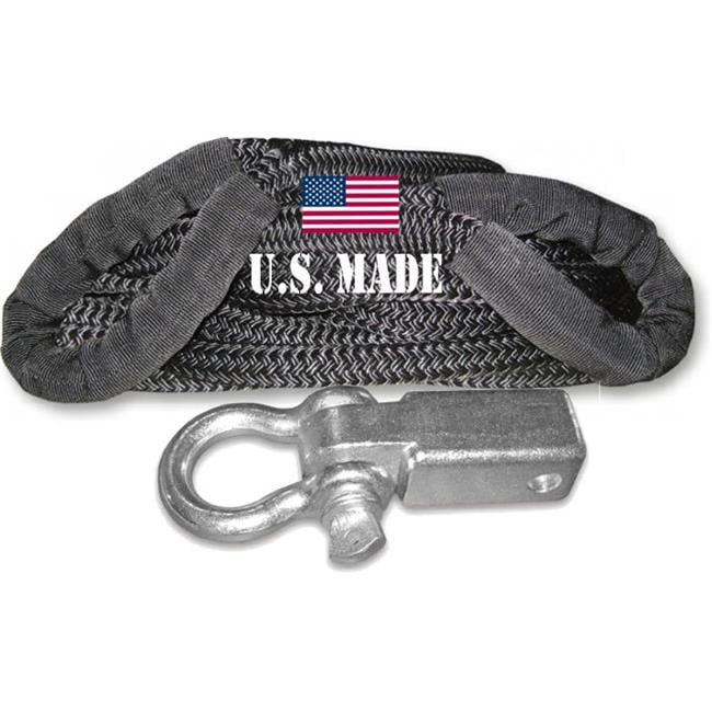 U.S. made Snatch Rope MILITARYGRADE (BLACK) 1 inch X 30 ft
