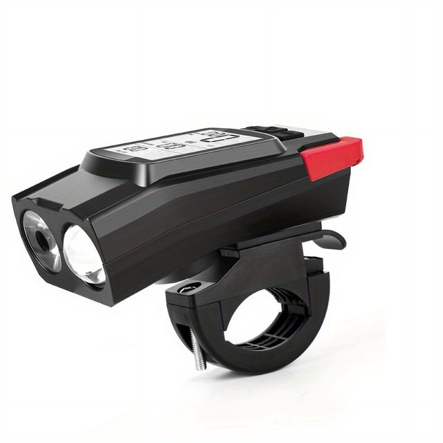 SUTENGDA LED Bike Front Light USB Charging LCD Night Light Display Speedometer Waterproof Front Light Odometer Suitable For All Mountain And Road Bikes Cycling Accessories