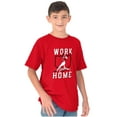thumbnail image 3 of Baseball Athlete Work From Homebase Boys Kids T Shirt Tees Tops Teen Brisco Brands X, 3 of 6