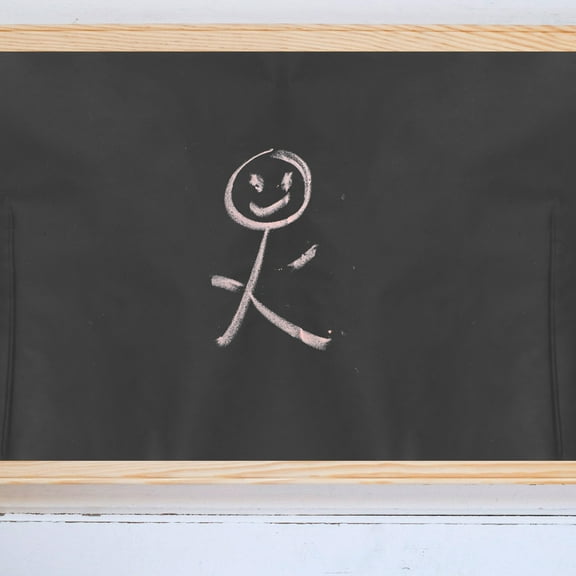 HEANUJJ Large Chalkboard Chalkboard Paper Black 1Pcs