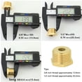 thumbnail image 7 of 1/2" to 3/8" Brass Compression Reducer Adapter, 3/8" to 1/2" Water Supply Pipe Fitting for RV Kitchen Water Line, 3 PCS, 7 of 7