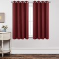 thumbnail image 1 of Cortinas Joydeco 107x160 cm con aislamiento térmico, color burdeos, 2 unidades, 1 of 7