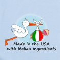 thumbnail image 2 of CafePress - Stork Baby Italy USA Infant Bodysuit - Baby Light Bodysuit, Size Newborn - 24 Months, 2 of 4