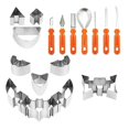 thumbnail image 1 of Halloween Pumpkin Carving Tools Kits Stainless Steel Professional Pumpkin Lamp Carving Knife Set, 1 of 5